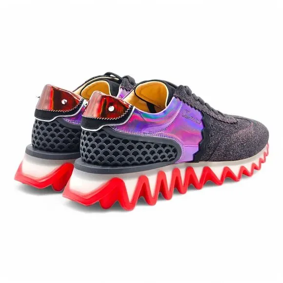 Christian Louboutin Loubishark Glitter Iridescent Sneakers - EU 42.5 / US 9.5